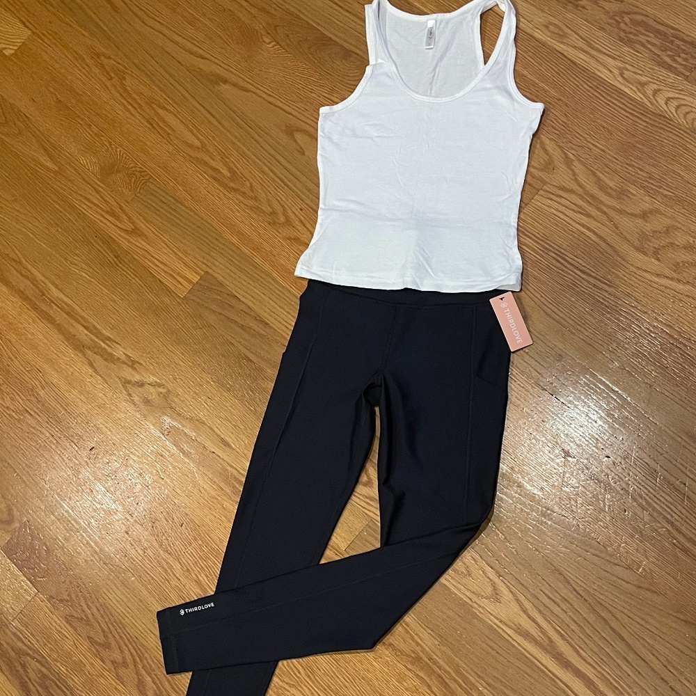 NWT Kinetic Performance Pocket Legging XS + Tank Top S